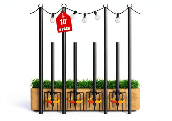 Adjustable Metal Light Pole Jusgym Heavy Design-0