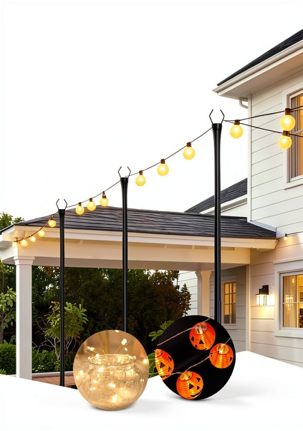 Breeze Touch Heavy Duty Light Pole 10ft V Shaped-2