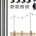 Mayset Stainless Steel String Light Poles for Deck-0