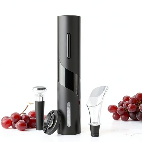 PEIPU Electric Wine Bottle Opener Black Matte ABS Design-3