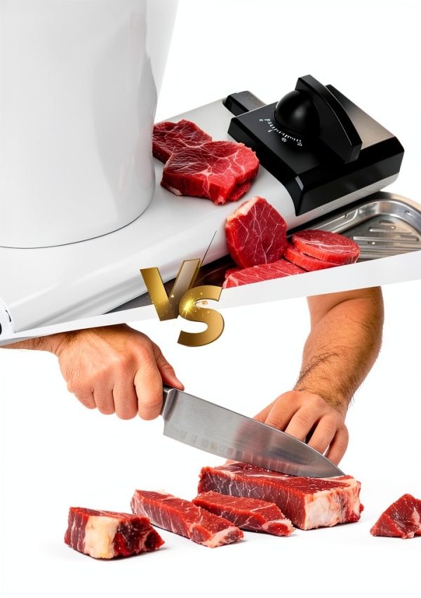 Pterying Electric Meat Slicer Stainless Steel Removable-1