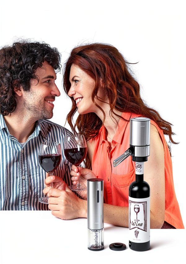 TOMEEM Electric Wine Opener Stainless Steel Aerator Stopper-7
