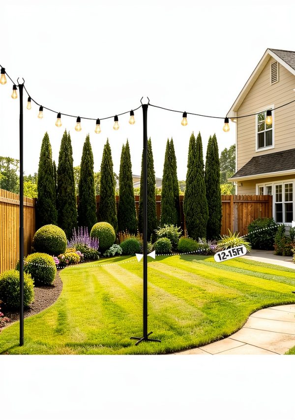 Breeze Touch Heavy Duty Light Pole 10ft V Shaped-5
