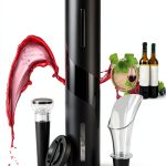 PEIPU Electric Wine Bottle Opener Black Matte ABS Design-0
