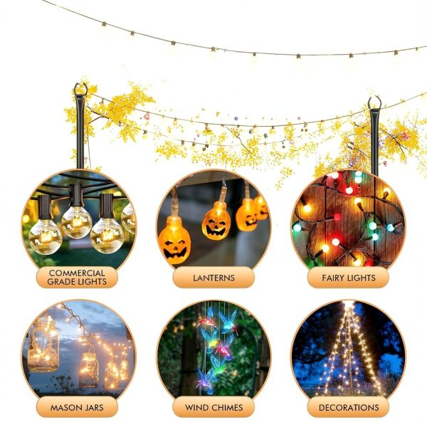 Galvanized Steel String Lights Poles for Outdoors FEED-1