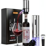 TOMEEM Electric Wine Opener Stainless Steel Aerator Stopper-0