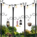 Shepherds Hooks String Light Poles BEMTTALY Metal Classic-0