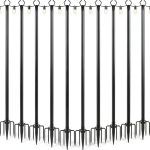 String Light Poles 4 Pack Metal Wall Mount-0
