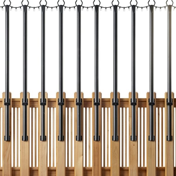 Outdoor String Light Poles by NUERPO Adjustable Metal-0