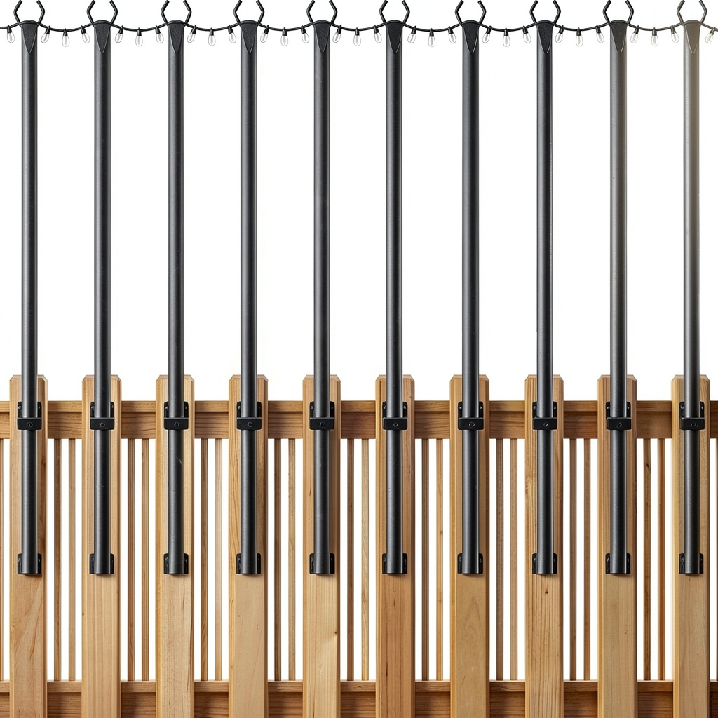 'NUERPO Outdoor String Light Poles'