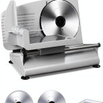 Pterying Electric Meat Slicer Stainless Steel Removable-0