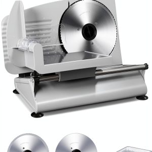 Pterying Electric Meat Slicer Stainless Steel Removable-0