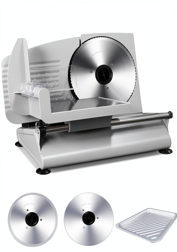 Pterying Electric Meat Slicer Stainless Steel Removable-0