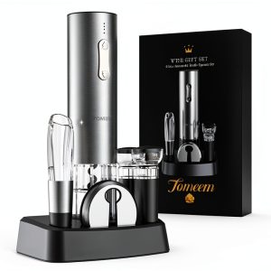 TOMEEM Electric Wine Opener Stainless Steel Design-0
