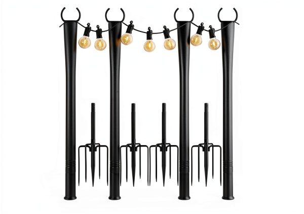 Outdoor String Light Poles by MOYFAZA 4-PACK SET-0