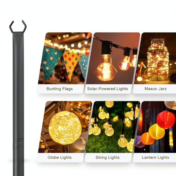 Adjustable Metal Light Pole Jusgym LP03 Heavy Duty-2
