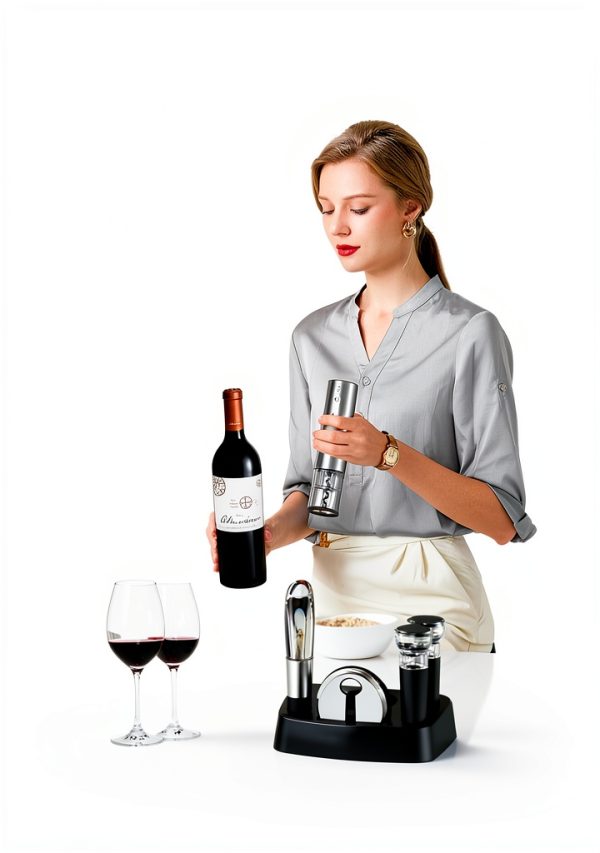TOMEEM Electric Wine Opener Stainless Steel Design-7