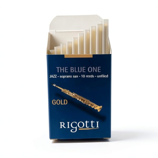 Generic Soprano Sax Reed Strength 2 Medium Gold-1
