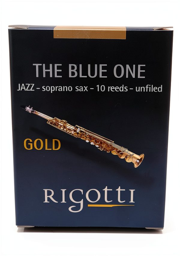 Generic Soprano Sax Reed Strength 2 Medium Gold-4