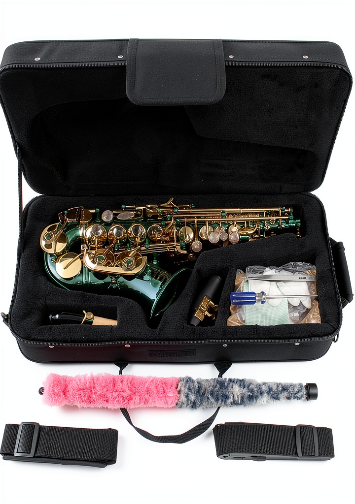 Student playing a soprano saxophone with Yamaha reed