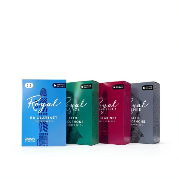 Royal Hemke Soprano Saxophone Reeds Organic Certified Strength 2.0-4.0-5
