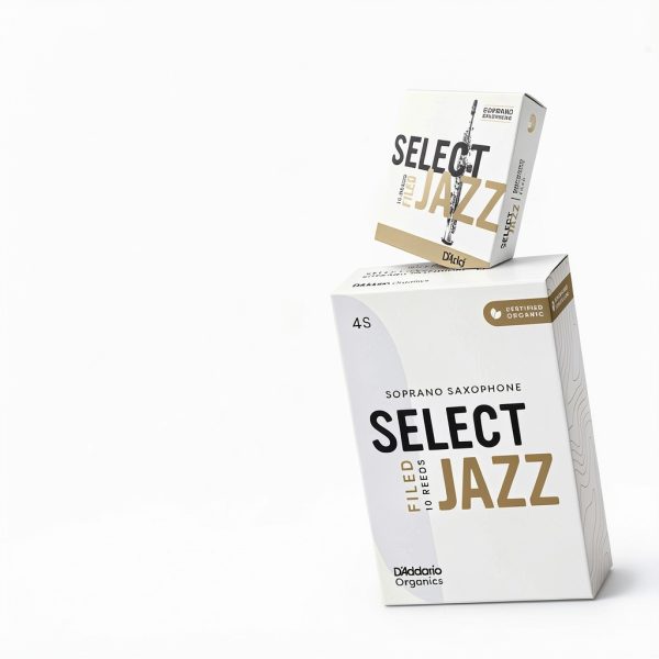 D'Addario Soprano Saxophone Reeds Organic Select Jazz 3 Medium Filed-2