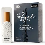 Royal Hemke Soprano Saxophone Reeds Organic Certified Strength 2.0-4.0-0