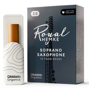 Royal Hemke Soprano Saxophone Reeds Organic Certified Strength 2.0-4.0-0