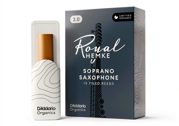 Royal Hemke Soprano Saxophone Reeds Organic Certified Strength 2.0-4.0-0