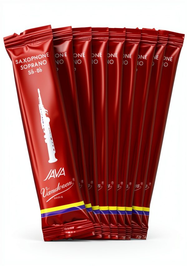 Vandoren SR3025R Soprano Sax JAVA Red Reeds Strength 2.5 Box of 10-3
