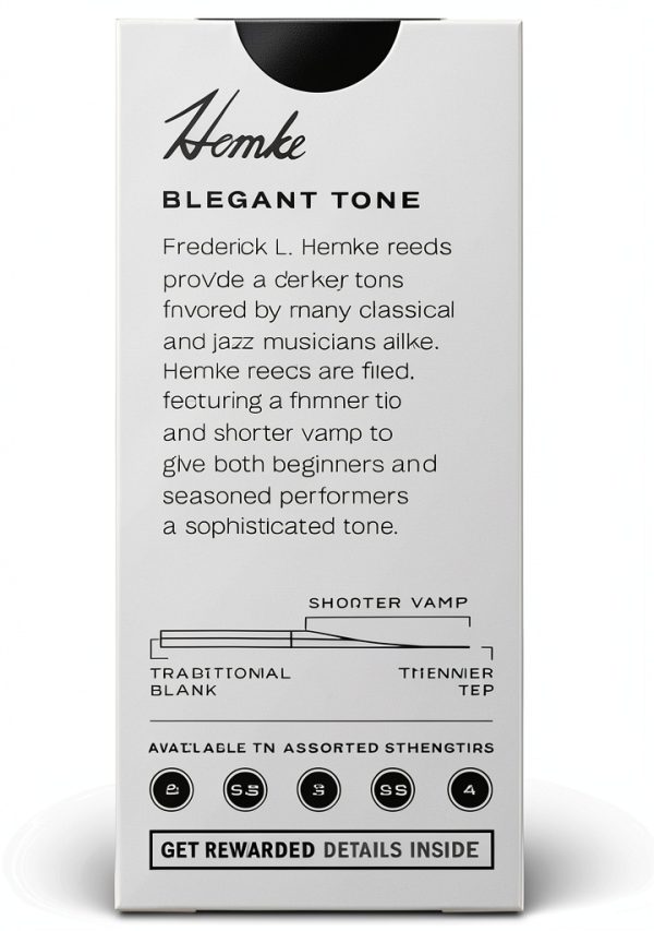 D’Addario Hemke Soprano Sax Reeds Strength 2.5 5-Pack Dark Tone-2