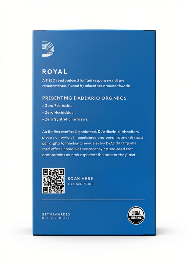 D'Addario Woodwinds Royal Soprano Sax Reeds Strength 2.5-1