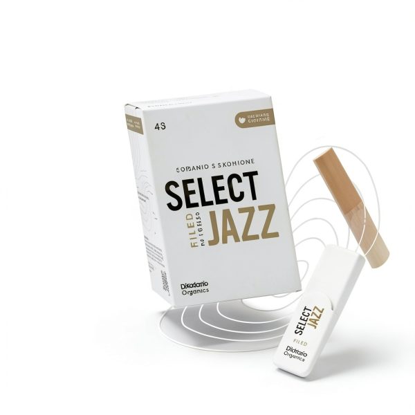 D'Addario Organic Select Jazz Unfiled Soprano Sax Reeds 2 Hard 3 Pack-4