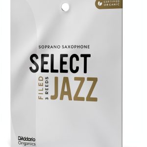 D'Addario Organic Select Jazz Soprano Sax Reeds - 2 Medium Pack-0
