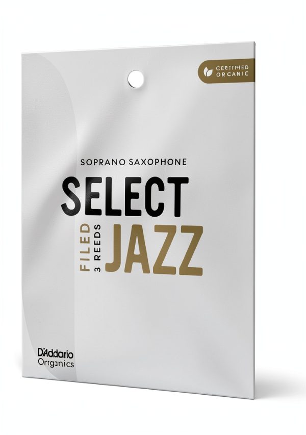 D'Addario Organic Select Jazz Soprano Sax Reeds - 2 Medium Pack-0